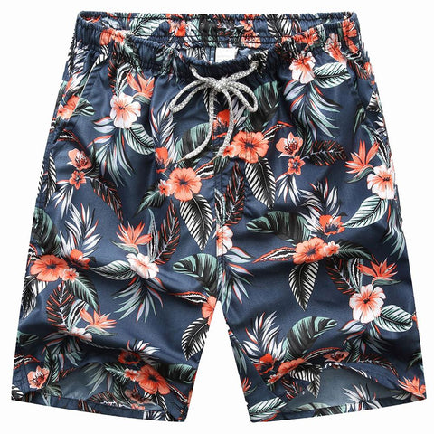 Image of MISSKY nuevo Seobean Floral Mens Board Shorts hombres playa traje de baño corto masculino Bermudas traje de baño de secado rápido