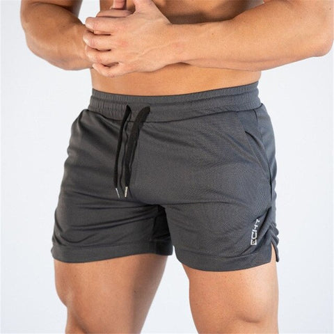 Image of 2019 männer Fitness Bodybuilding Shorts Mann Sommer Turnhallen Workout Männlichen Atmungsaktive Netz Schnell Trocken Sportswear Jogger Strand Kurze Hosen