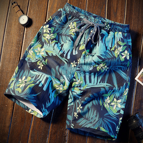 Image of Men short 16 Style Shorts Men Summer Beachwear Print Quick Dry Short Trousers Causal Drawstring Sportwear Male Shorts Plus Size