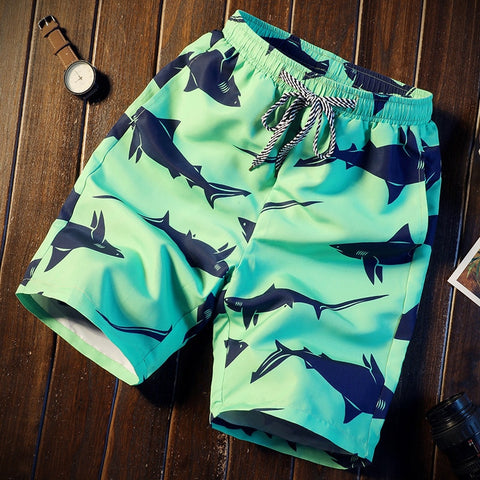 Image of Men short 16 Style Shorts Men Summer Beachwear Print Quick Dry Short Trousers Causal Drawstring Sportwear Male Shorts Plus Size