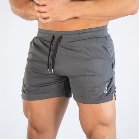 Image of 2019 männer Fitness Bodybuilding Shorts Mann Sommer Turnhallen Workout Männlichen Atmungsaktive Netz Schnell Trocken Sportswear Jogger Strand Kurze Hosen