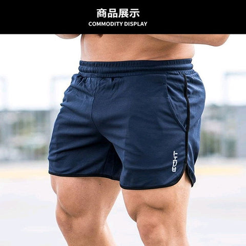 Image of Neue Männer Fitness Bodybuilding Shorts Mann Sommer Workout Männlichen Atmungsaktives Mesh Schnell Trocknend Sportswear Jogger Strand Kurze Hosen